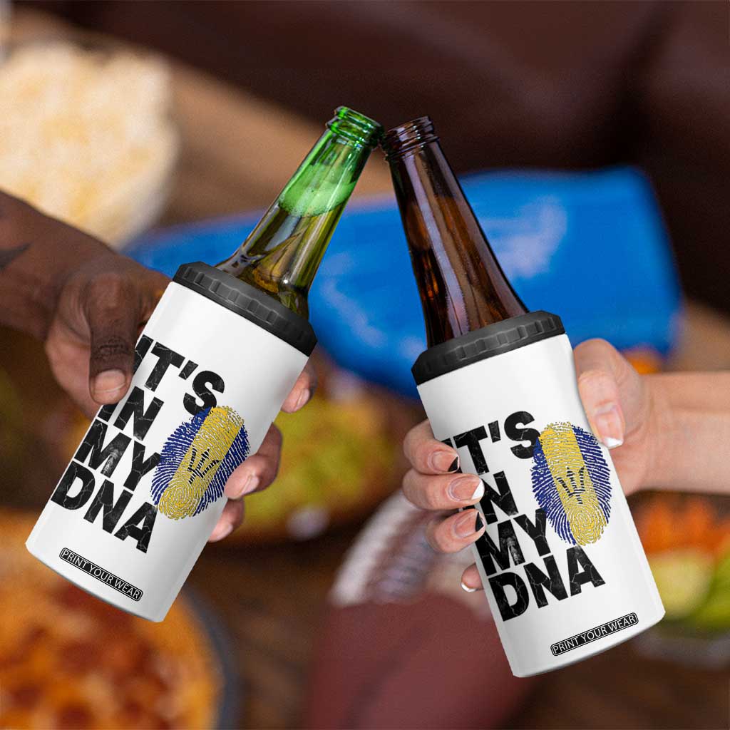 It's In My DNA Barbados Barbadian 4 in 1 Can Cooler Tumbler Pride Heritage Patriotic Gift TS10 Print Your Wear