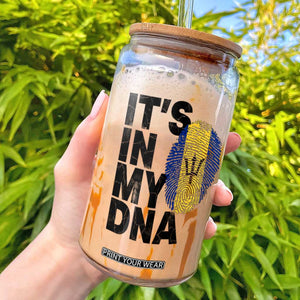 It's In My DNA Barbados Barbadian Glass Can Pride Heritage Patriotic Gift TS10 White Print Your Wear