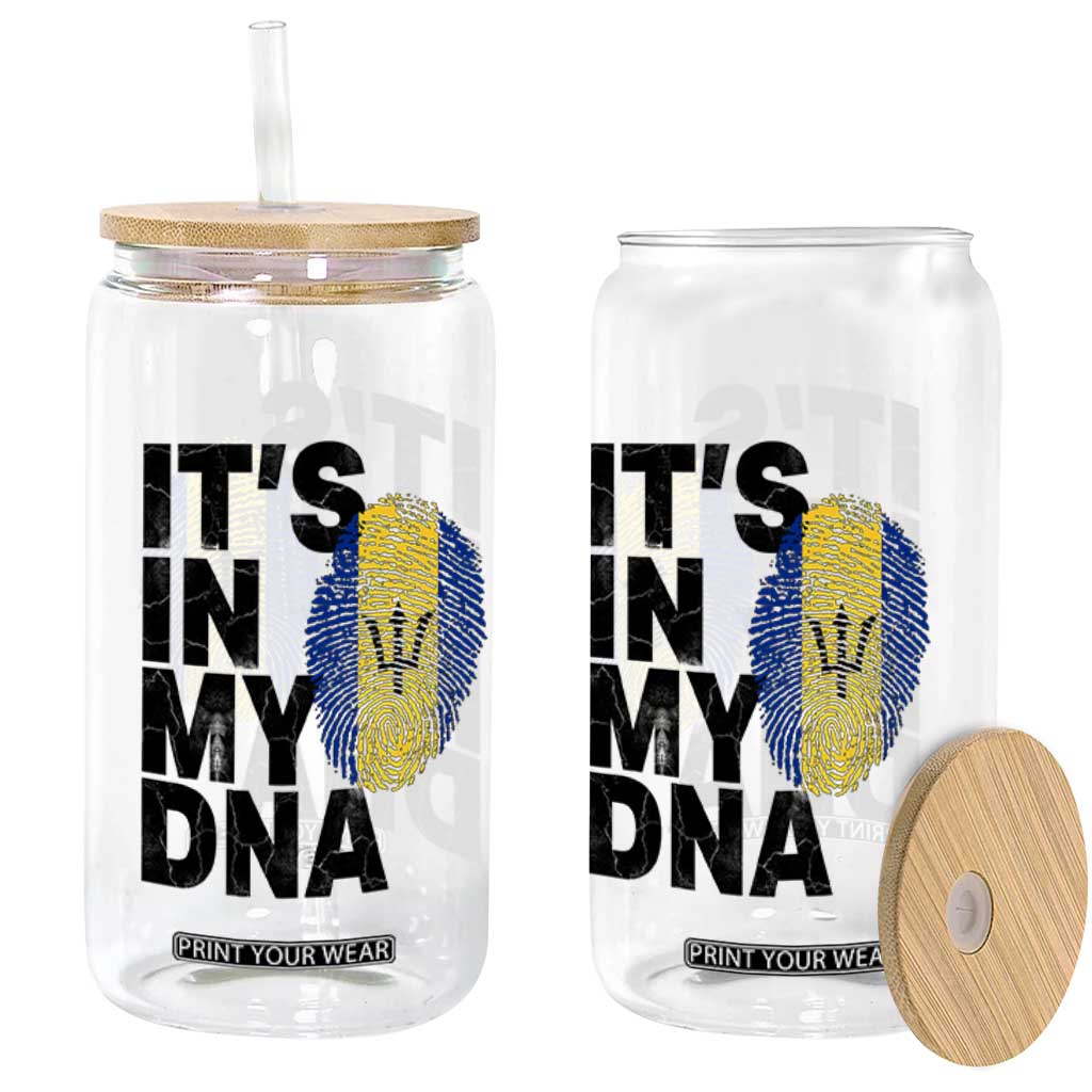 It's In My DNA Barbados Barbadian Glass Can Pride Heritage Patriotic Gift TS10 Print Your Wear
