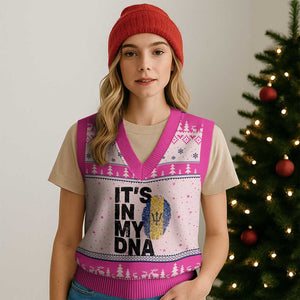 It's In My DNA Barbados Barbadian V-Neck Knit Sweater Vest Pride Heritage Patriotic Gift TS10 Print Your Wear