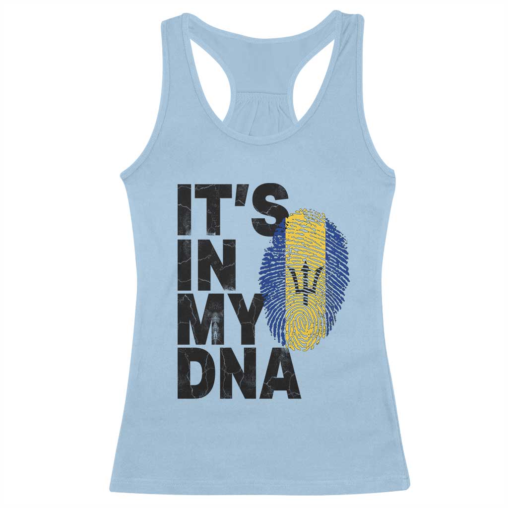It's In My DNA Barbados Barbadian Racerback Tank Top Pride Heritage Patriotic Gift TS10 Light Blue Print Your Wear