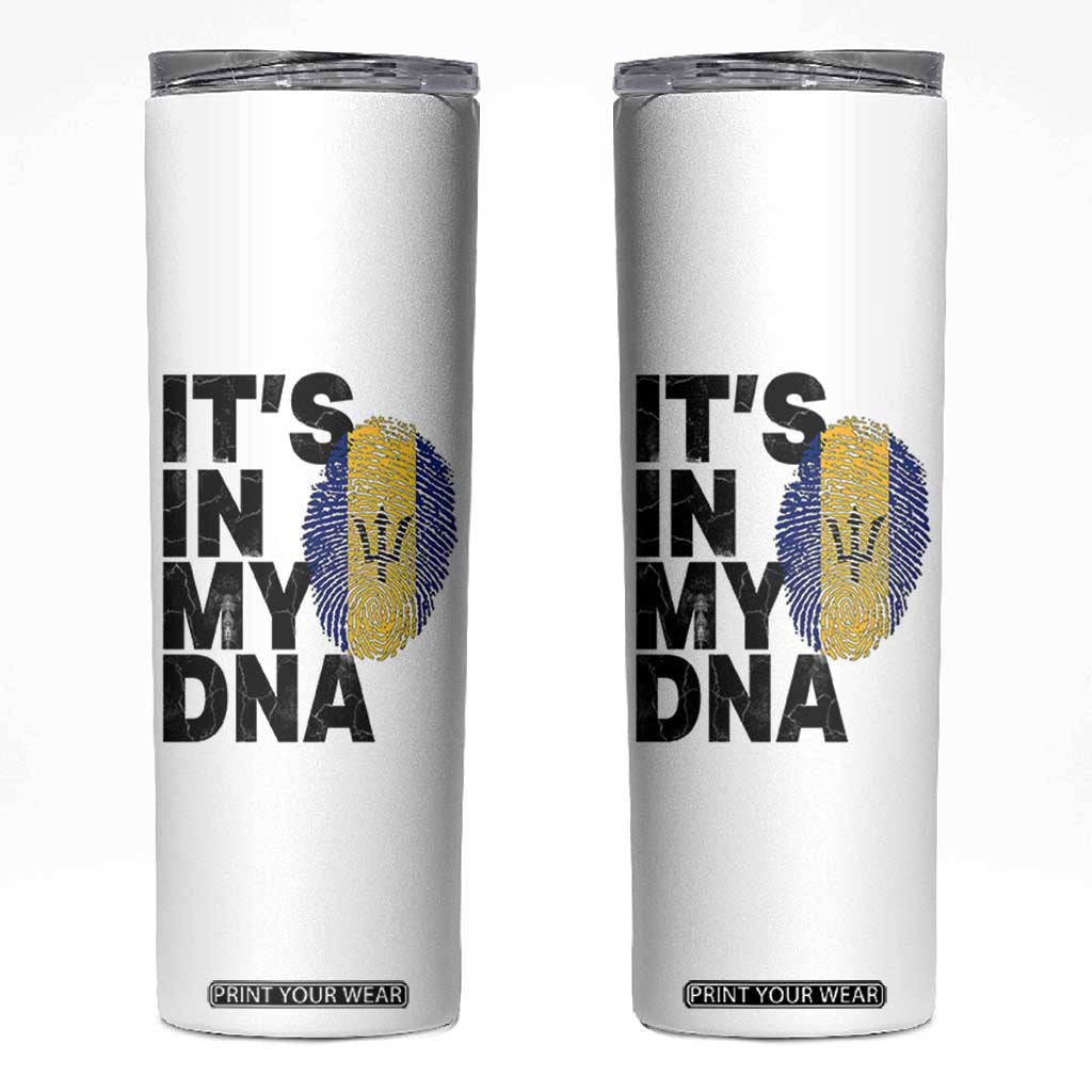 It's In My DNA Barbados Barbadian Skinny Tumbler Pride Heritage Patriotic Gift TS10 White Print Your Wear