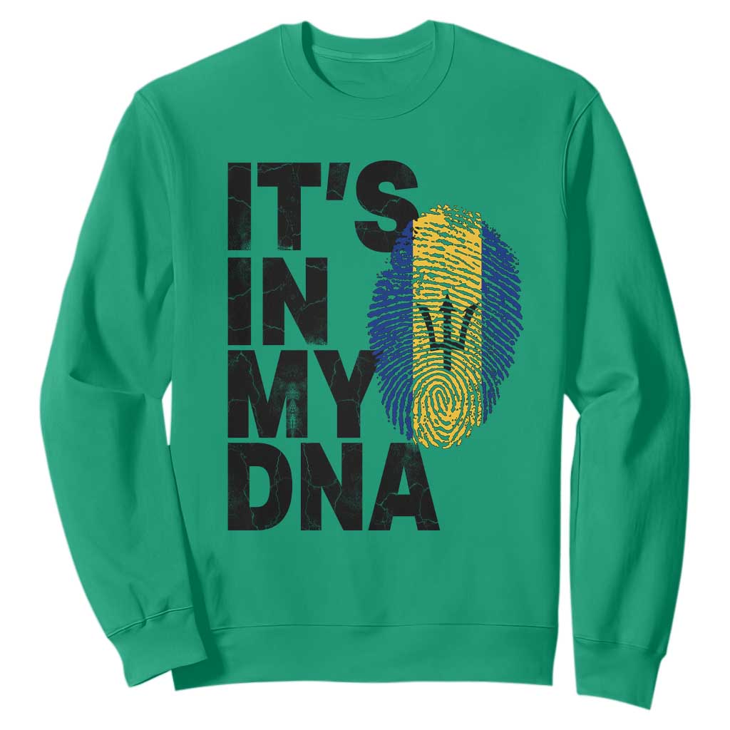 It's In My DNA Barbados Barbadian Sweatshirt Pride Heritage Patriotic Gift TS10 Irish Green Print Your Wear