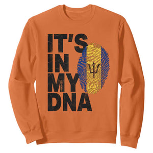 It's In My DNA Barbados Barbadian Sweatshirt Pride Heritage Patriotic Gift TS10 S Orange Print Your Wear