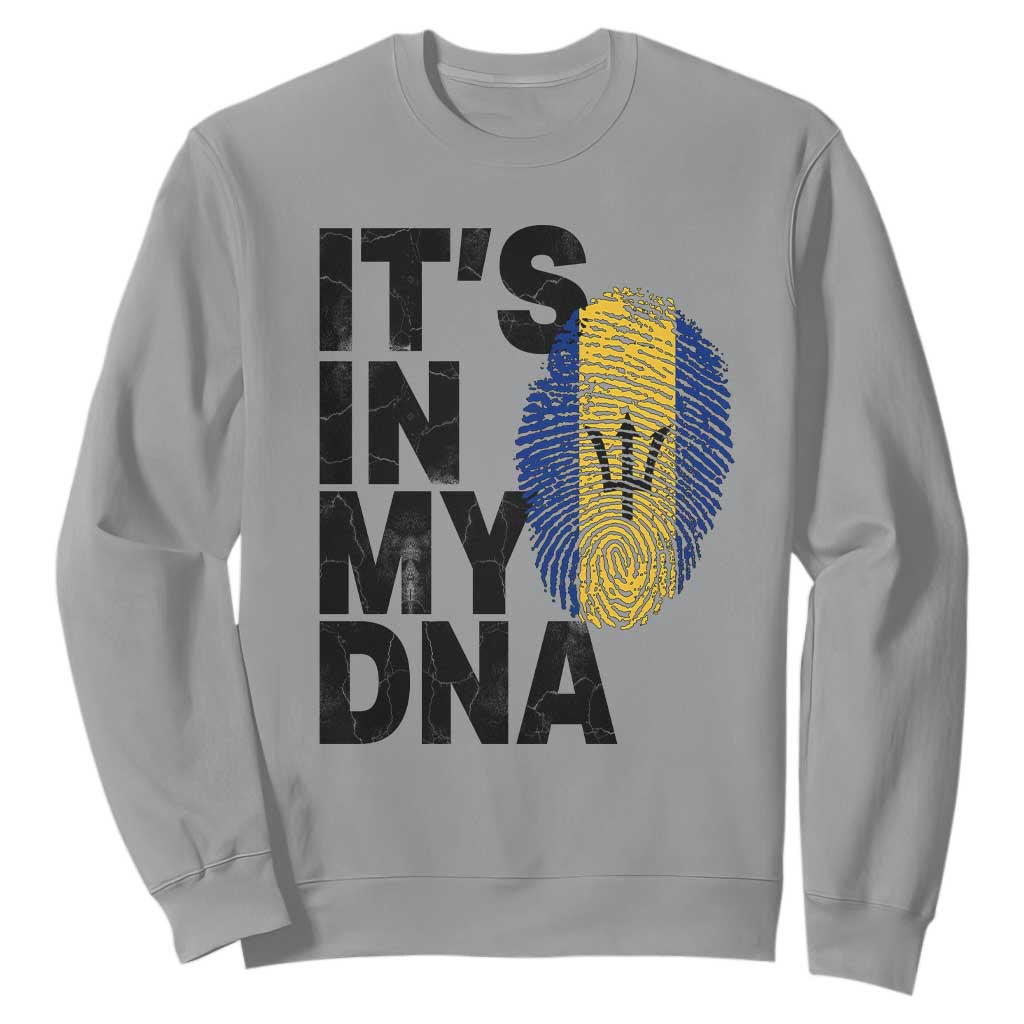 It's In My DNA Barbados Barbadian Sweatshirt Pride Heritage Patriotic Gift TS10 Sport Gray Print Your Wear