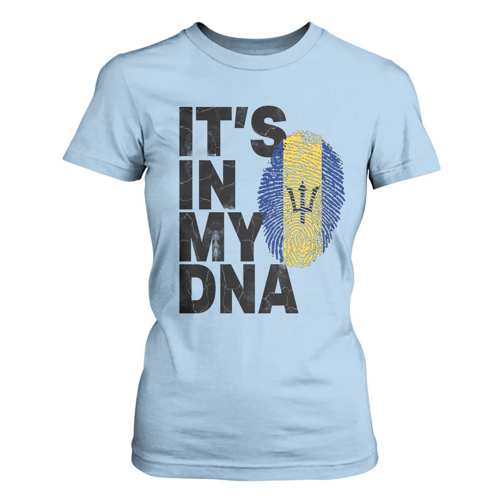 It's In My DNA Barbados Barbadian T Shirt For Women Pride Heritage Patriotic Gift TS10 Light Blue Print Your Wear