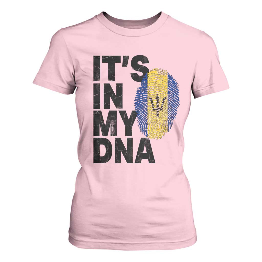 It's In My DNA Barbados Barbadian T Shirt For Women Pride Heritage Patriotic Gift TS10 Light Pink Print Your Wear