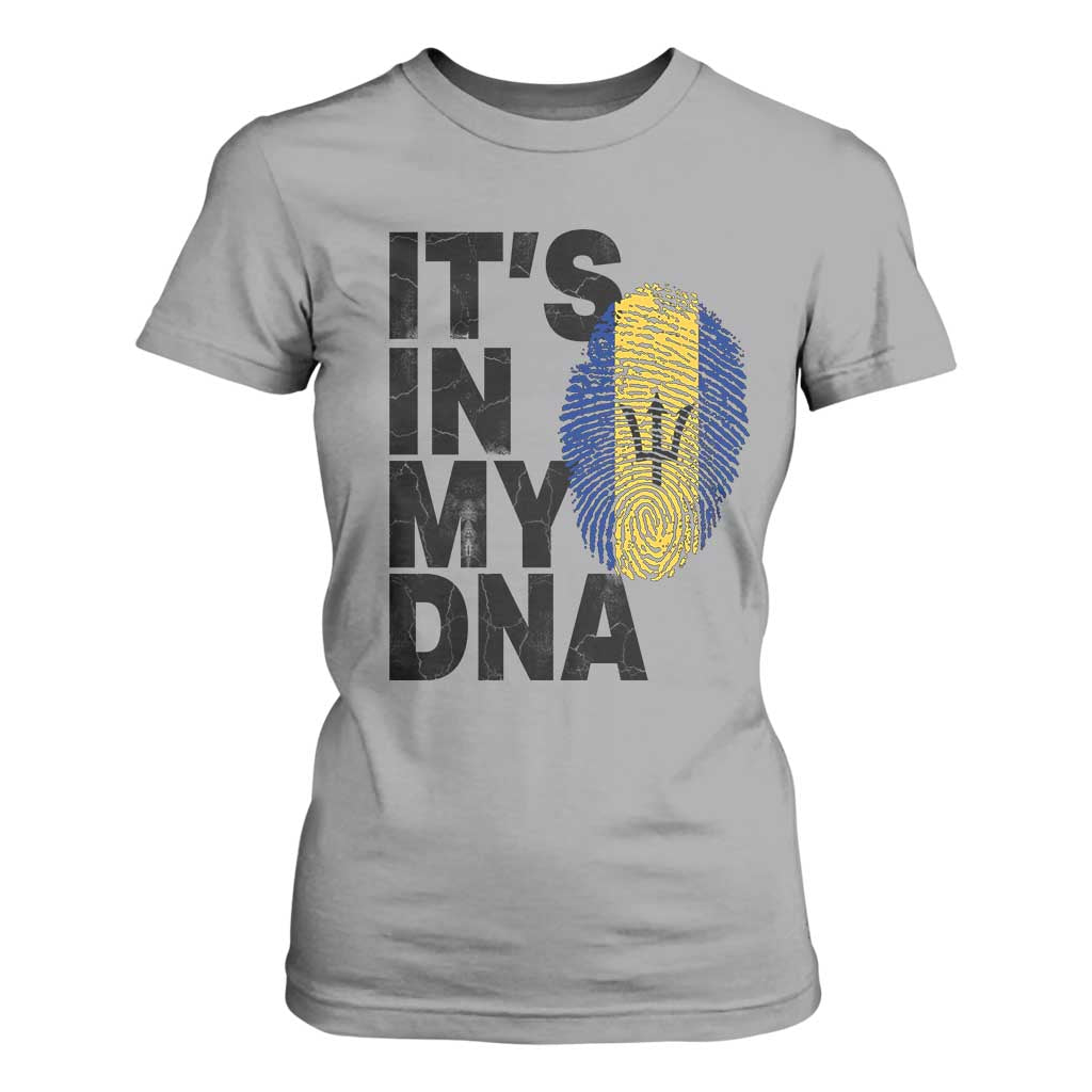 It's In My DNA Barbados Barbadian T Shirt For Women Pride Heritage Patriotic Gift TS10 Sport Gray Print Your Wear