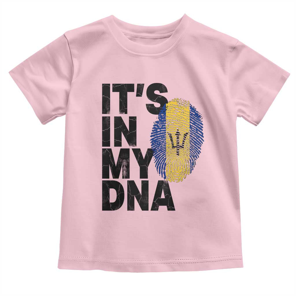 It's In My DNA Barbados Barbadian Toddler T Shirt Pride Heritage Patriotic Gift TS10 Light Pink Print Your Wear