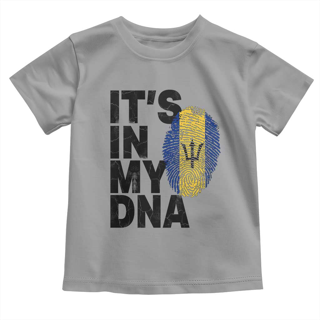 It's In My DNA Barbados Barbadian Toddler T Shirt Pride Heritage Patriotic Gift TS10 Sport Gray Print Your Wear