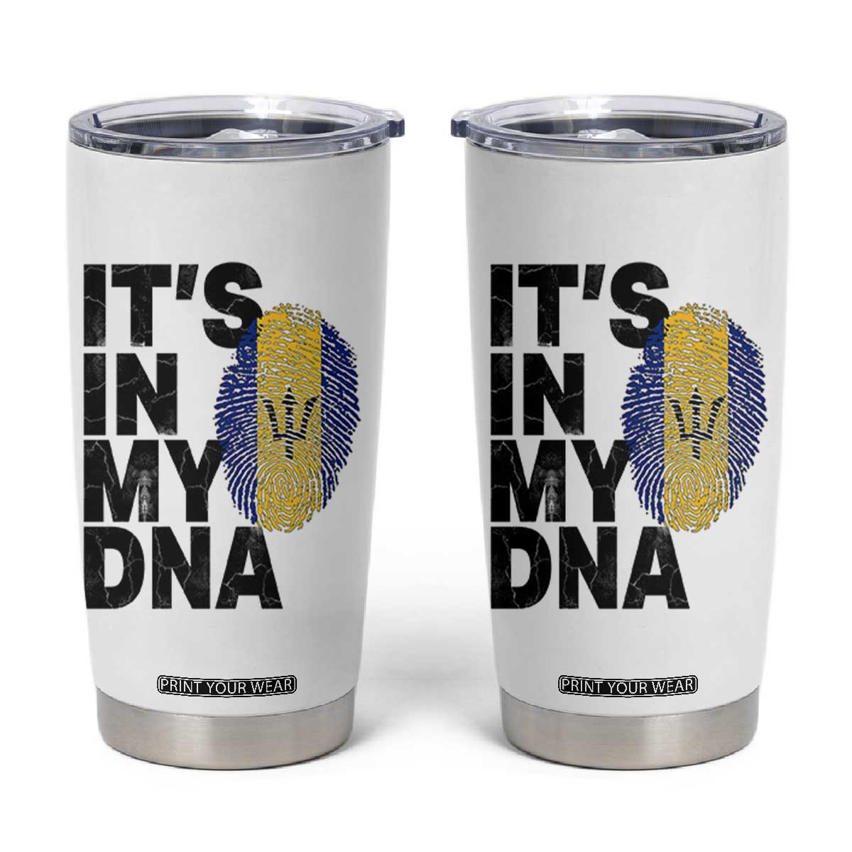 It's In My DNA Barbados Barbadian Tumbler Cup Pride Heritage Patriotic Gift TS10 White Print Your Wear