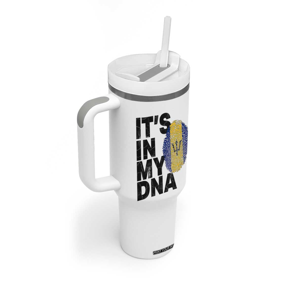 It's In My DNA Barbados Barbadian Tumbler With Handle Pride Heritage Patriotic Gift TS10 Print Your Wear