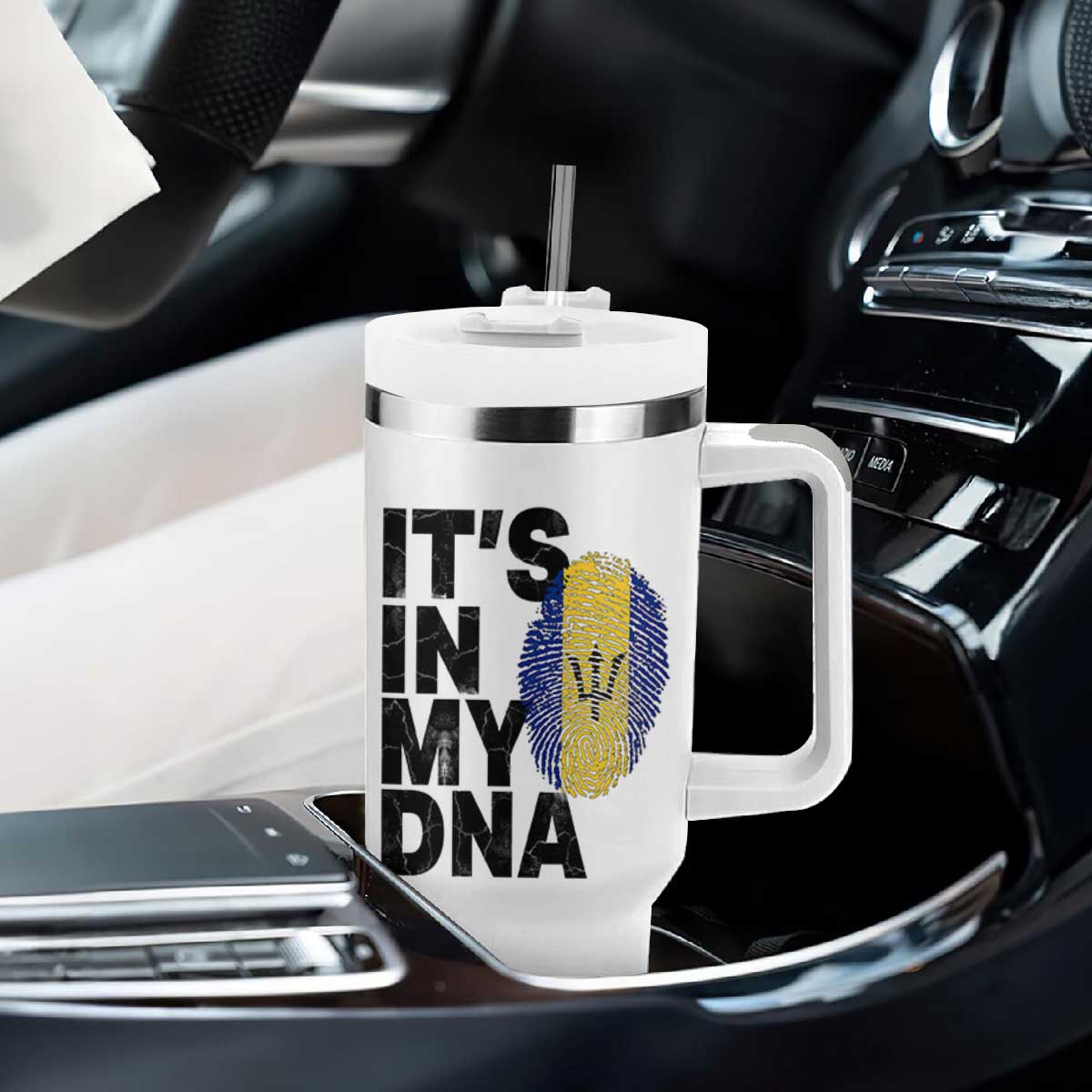 It's In My DNA Barbados Barbadian Tumbler With Handle Pride Heritage Patriotic Gift TS10 Print Your Wear