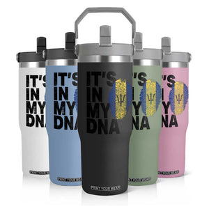 It's In My DNA Barbados Barbadian Flip Straw Tumbler Pride Heritage Patriotic Gift TS10 Print Your Wear