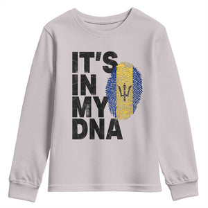 It's In My DNA Barbados Barbadian Youth Sweatshirt Pride Heritage Patriotic Gift TS10 Ice Gray Print Your Wear