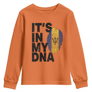 It's In My DNA Barbados Barbadian Youth Sweatshirt Pride Heritage Patriotic Gift TS10 Orange Print Your Wear