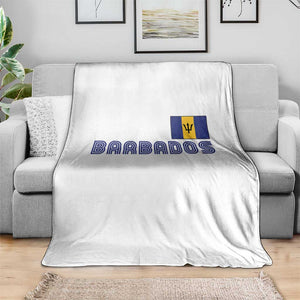 Retro Barbados Throw Blanket Vintage Barbadian Souvenir Caribbean Island Pride Heritage Gift TS10 Print Your Wear