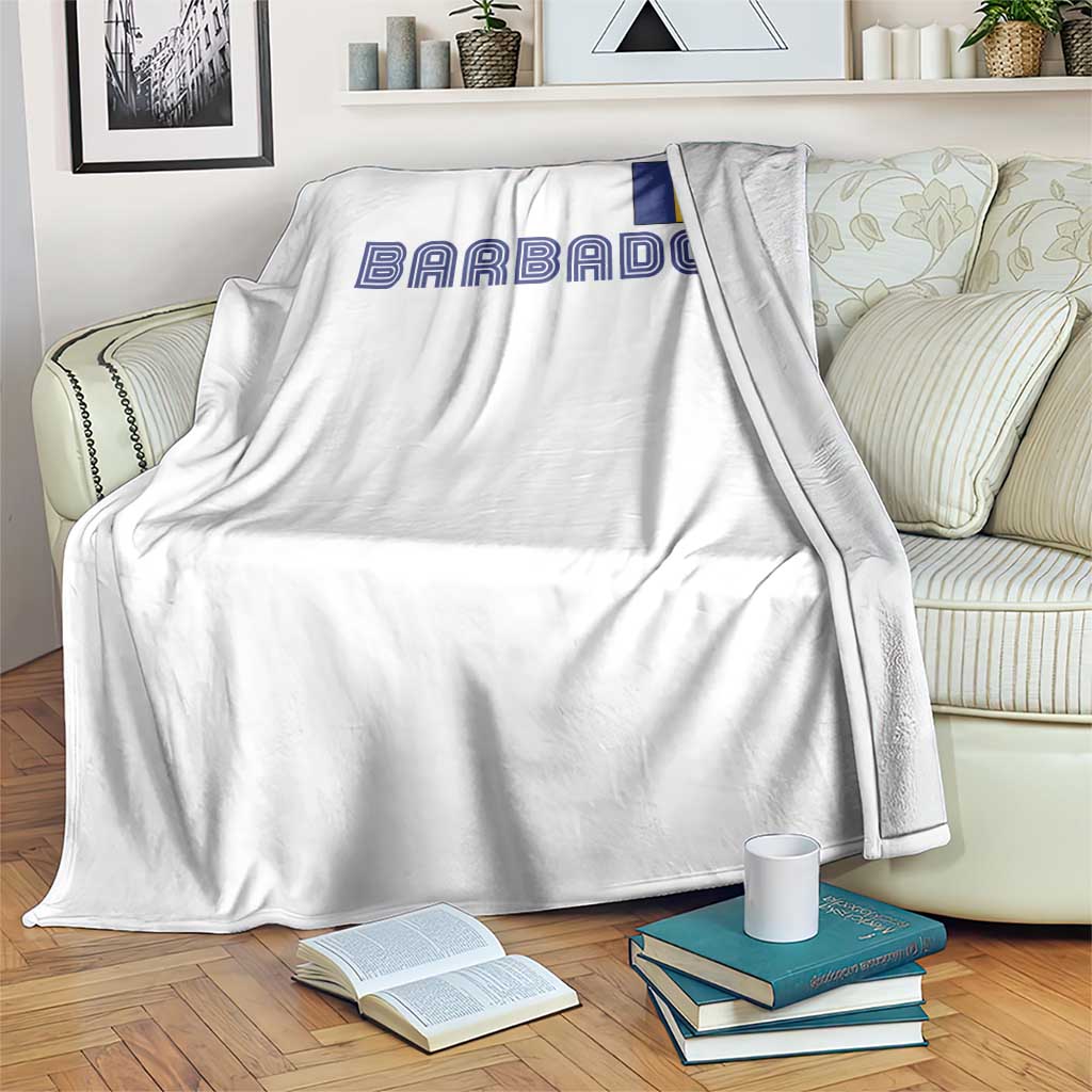 Retro Barbados Throw Blanket Vintage Barbadian Souvenir Caribbean Island Pride Heritage Gift TS10 Print Your Wear