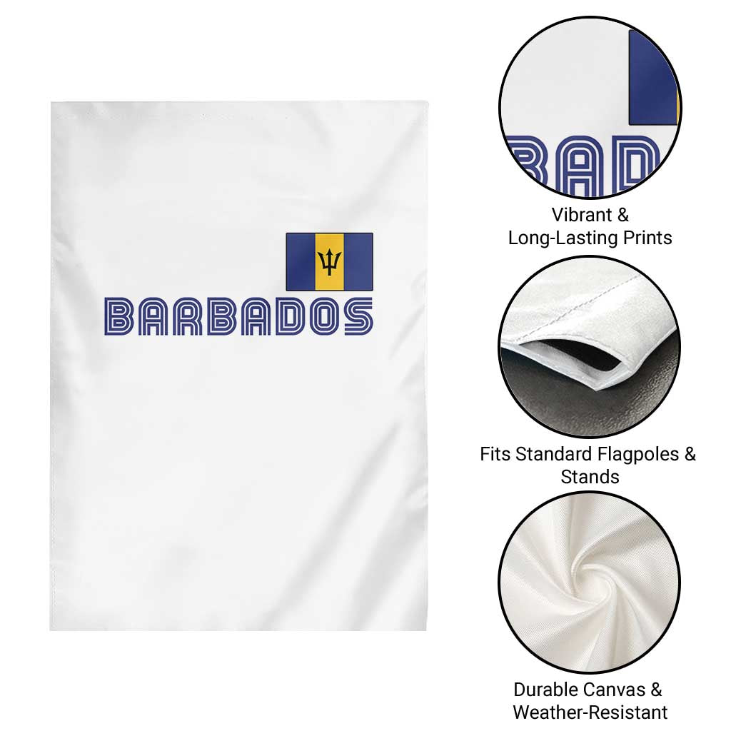 Retro Barbados Garden Flag Vintage Barbadian Souvenir Caribbean Island Pride Heritage Gift TS10 Print Your Wear