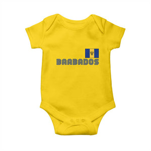 Retro Barbados Baby Onesie Vintage Barbadian Souvenir Caribbean Island Pride Heritage Gift TS10 Daisy Print Your Wear
