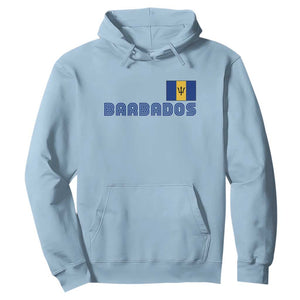 Retro Barbados Hoodie Vintage Barbadian Souvenir Caribbean Island Pride Heritage Gift TS10 Light Blue Print Your Wear