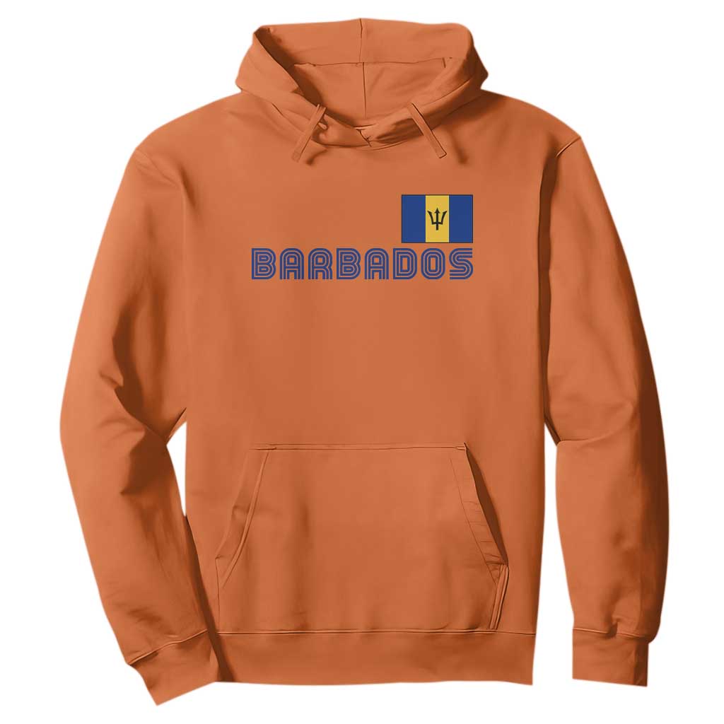 Retro Barbados Hoodie Vintage Barbadian Souvenir Caribbean Island Pride Heritage Gift TS10 S Orange Print Your Wear