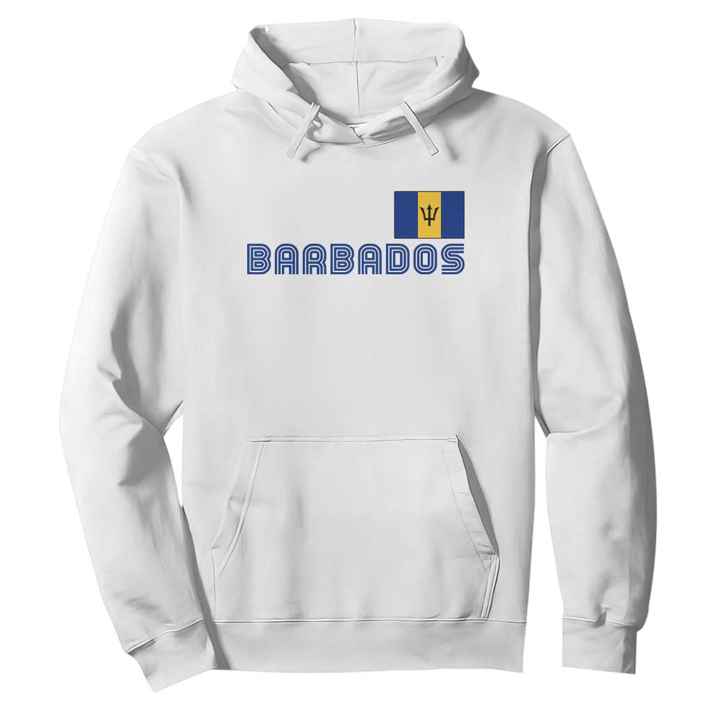 Retro Barbados Hoodie Vintage Barbadian Souvenir Caribbean Island Pride Heritage Gift TS10 White Print Your Wear