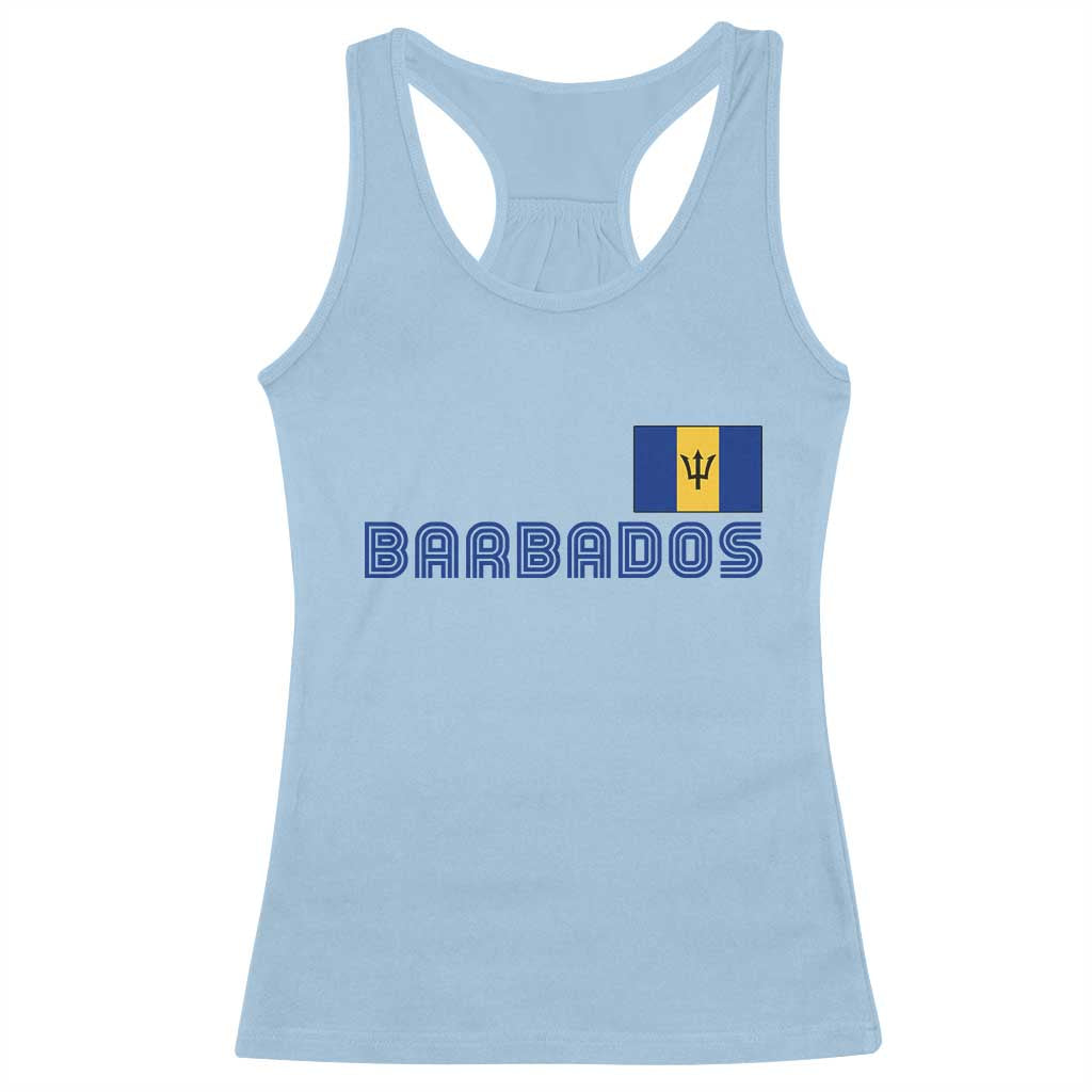 Retro Barbados Racerback Tank Top Vintage Barbadian Souvenir Caribbean Island Pride Heritage Gift TS10 Light Blue Print Your Wear