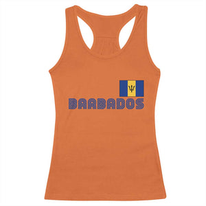 Retro Barbados Racerback Tank Top Vintage Barbadian Souvenir Caribbean Island Pride Heritage Gift TS10 Orange Print Your Wear