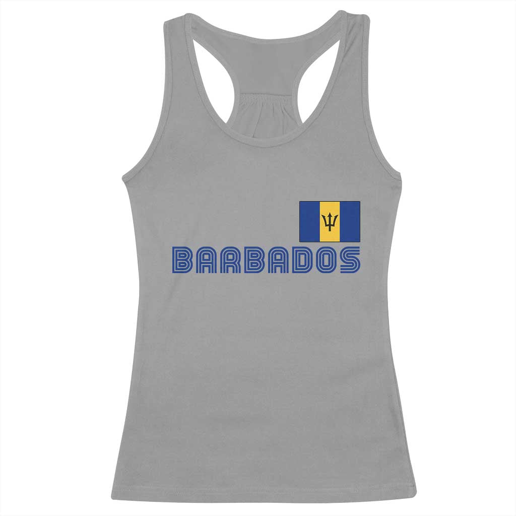 Retro Barbados Racerback Tank Top Vintage Barbadian Souvenir Caribbean Island Pride Heritage Gift TS10 Sport Gray Print Your Wear