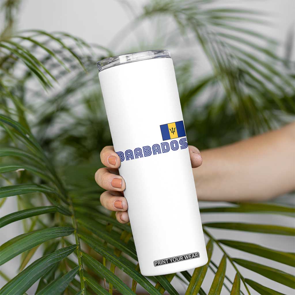 Retro Barbados Skinny Tumbler Vintage Barbadian Souvenir Caribbean Island Pride Heritage Gift TS10 Print Your Wear