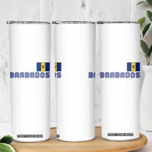 Retro Barbados Skinny Tumbler Vintage Barbadian Souvenir Caribbean Island Pride Heritage Gift TS10 Print Your Wear