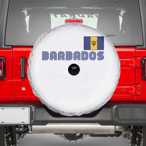 Retro Barbados Spare Tire Cover Vintage Barbadian Souvenir Caribbean Island Pride Heritage Gift TS10 White Print Your Wear