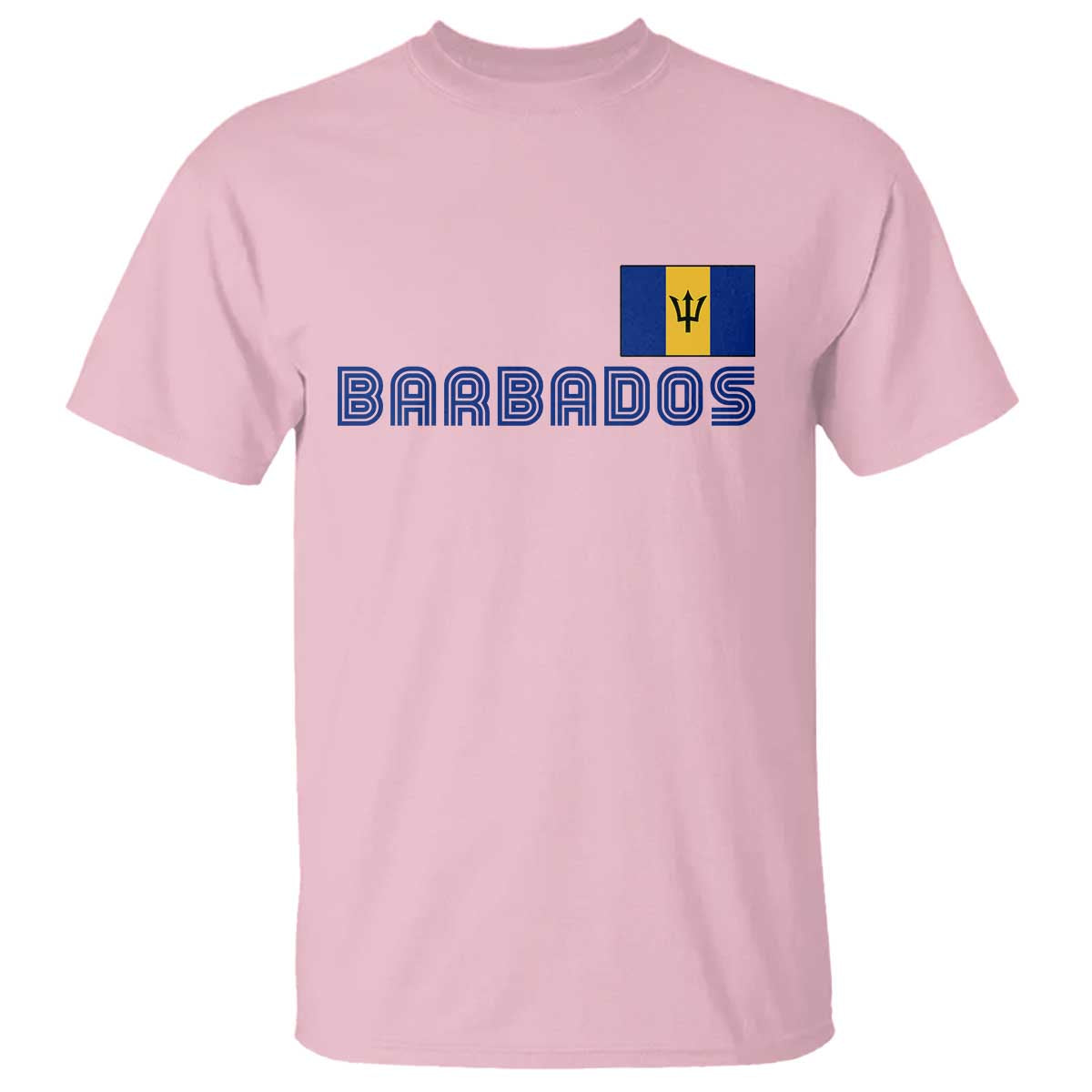 Retro Barbados T Shirt Vintage Barbadian Souvenir Caribbean Island Pride Heritage Gift TS10 Light Pink Print Your Wear