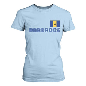 Retro Barbados T Shirt For Women Vintage Barbadian Souvenir Caribbean Island Pride Heritage Gift TS10 Light Blue Print Your Wear