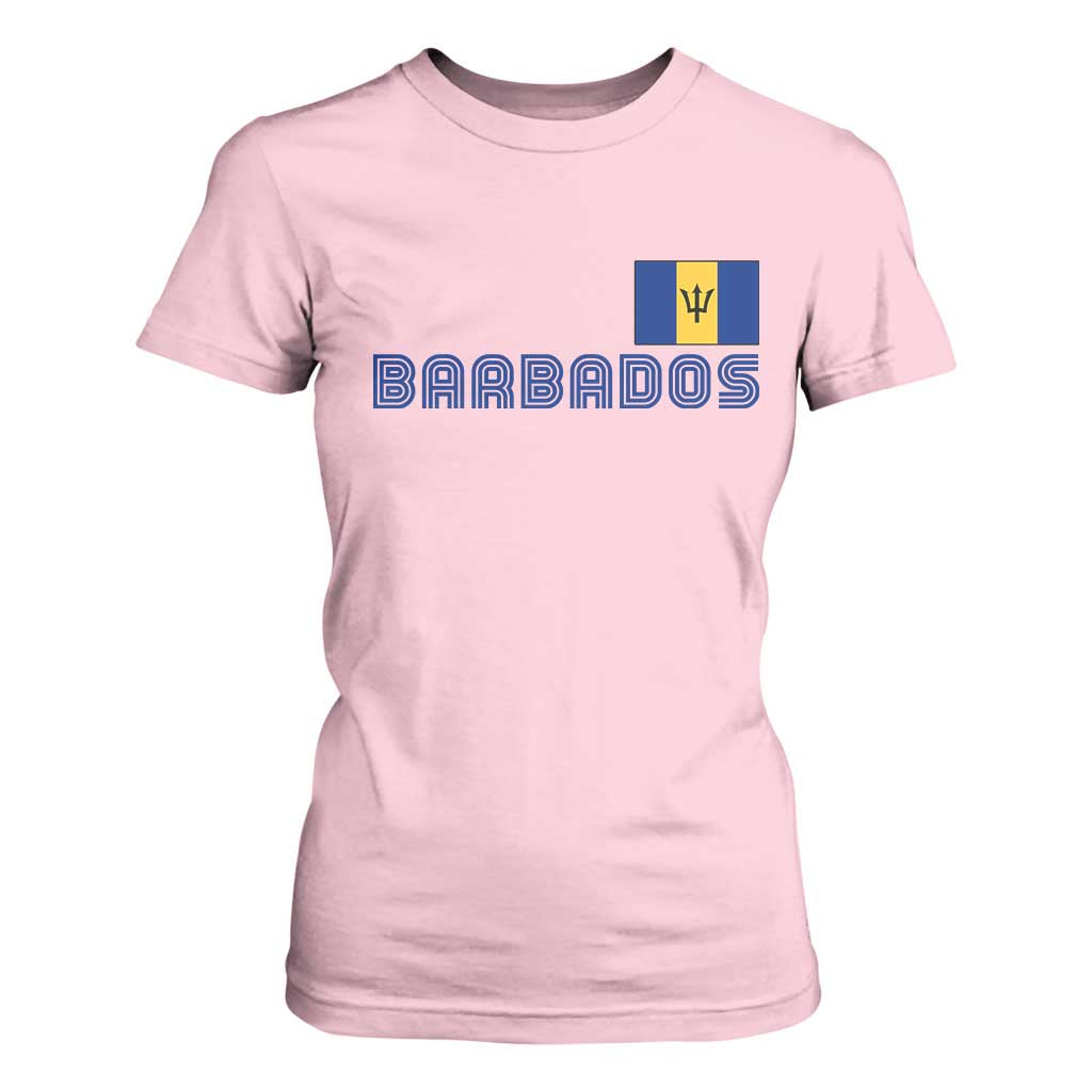 Retro Barbados T Shirt For Women Vintage Barbadian Souvenir Caribbean Island Pride Heritage Gift TS10 Light Pink Print Your Wear