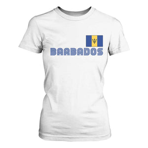 Retro Barbados T Shirt For Women Vintage Barbadian Souvenir Caribbean Island Pride Heritage Gift TS10 White Print Your Wear