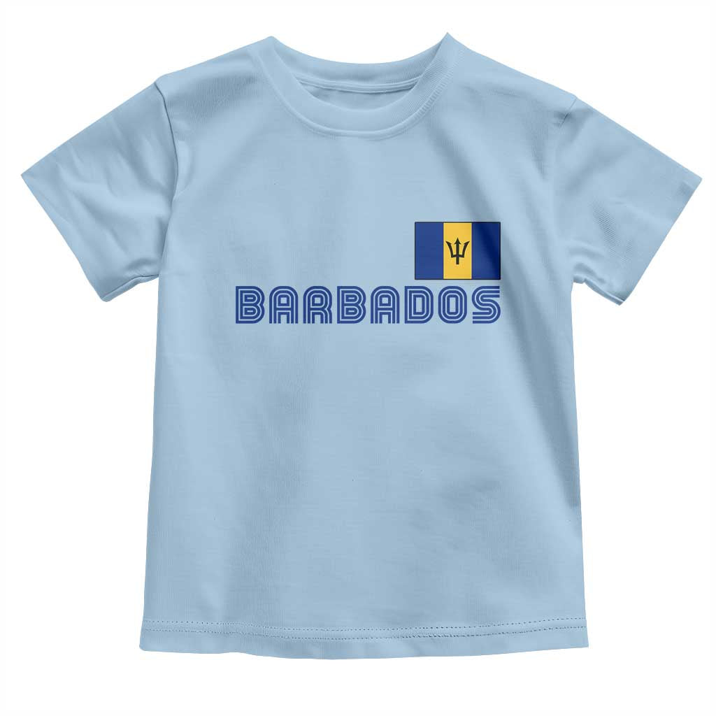 Retro Barbados Toddler T Shirt Vintage Barbadian Souvenir Caribbean Island Pride Heritage Gift TS10 Light Blue Print Your Wear