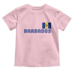 Retro Barbados Toddler T Shirt Vintage Barbadian Souvenir Caribbean Island Pride Heritage Gift TS10 Light Pink Print Your Wear