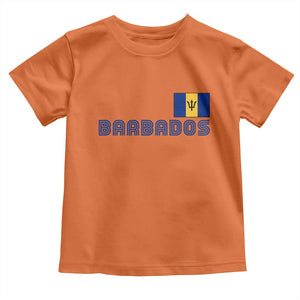 Retro Barbados Toddler T Shirt Vintage Barbadian Souvenir Caribbean Island Pride Heritage Gift TS10 Orange Print Your Wear