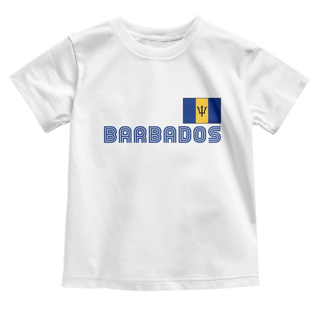Retro Barbados Toddler T Shirt Vintage Barbadian Souvenir Caribbean Island Pride Heritage Gift TS10 White Print Your Wear
