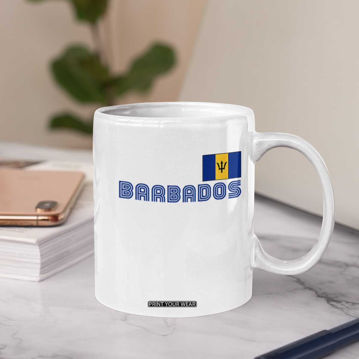 Retro Barbados Coffee Mug Vintage Barbadian Souvenir Caribbean Island Pride Heritage Gift TS10 Print Your Wear