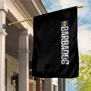 Barbados Flag Garden Flag Distressed Vertical Typography Caribbean Island Pride Heritage Gift TS10 Print Your Wear