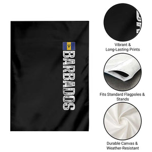 Barbados Flag Garden Flag Distressed Vertical Typography Caribbean Island Pride Heritage Gift TS10 Print Your Wear