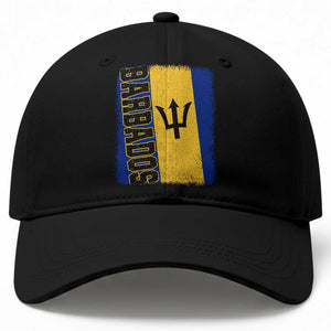 Vintage Barbados Flag Baseball Cap Distressed Patriotic Caribbean Island Barbadian Pride Heritage Gift TS10 Print Your Wear