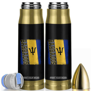 Vintage Barbados Flag Bullet Tumbler Distressed Patriotic Caribbean Island Barbadian Pride Heritage Gift TS10 Black Print Your Wear