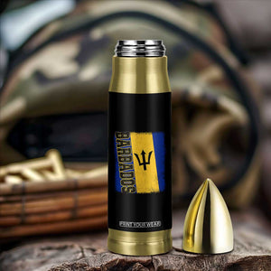 Vintage Barbados Flag Bullet Tumbler Distressed Patriotic Caribbean Island Barbadian Pride Heritage Gift TS10 Print Your Wear