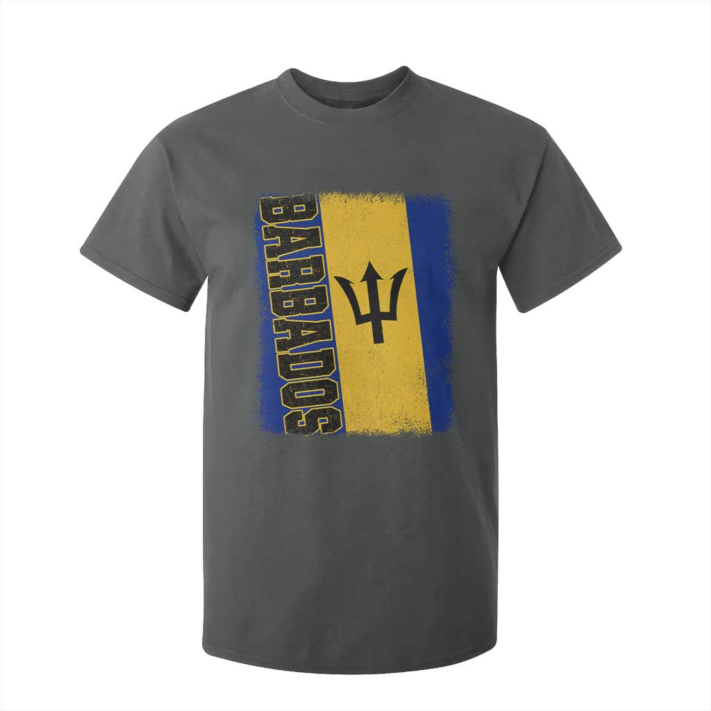 Vintage Barbados Flag T Shirt For Kid Distressed Patriotic Caribbean Island Barbadian Pride Heritage Gift TS10 Print Your Wear
