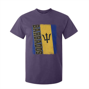Vintage Barbados Flag T Shirt For Kid Distressed Patriotic Caribbean Island Barbadian Pride Heritage Gift TS10 Print Your Wear