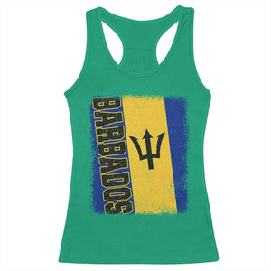Vintage Barbados Flag Racerback Tank Top Distressed Patriotic Caribbean Island Barbadian Pride Heritage Gift TS10 Irish Green Print Your Wear